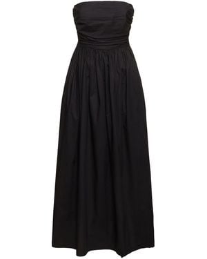 Matteau Aline Strapless Midi Dress - Black