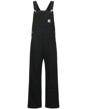 Carhartt Bib ストレートキャンバスオーバーオール - ブラック