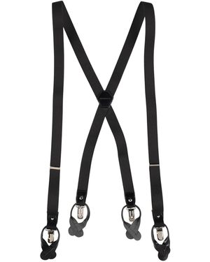 Ann Demeulemeester Rakel Leather & Elastic Suspenders - Black