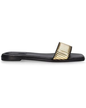 Jonathan Simkhai Carter Vegan Leather Flats - Black