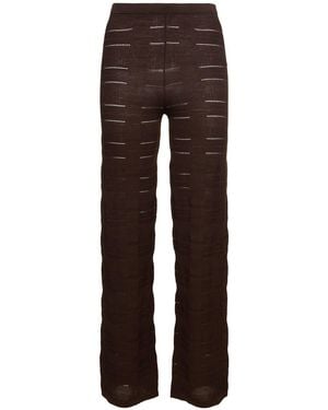 Nagnata Seda Check Trousers - Brown