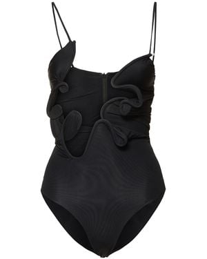 Christopher Esber Molded Venus Sheer Jersey Bodysuit - Black