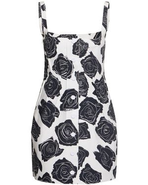 Marni Damen Kleid Aus Baumwollpopeline "Luna" - Weiß