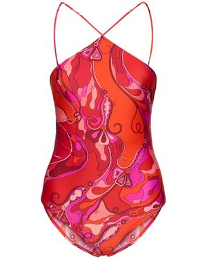 Emilio Pucci ライクラワンピース水着 - レッド