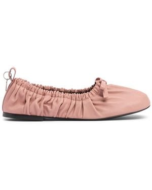 【Acne Studios】レザー バレエ フラットシューズ Acne Studios - レザーバレエフラット - ブラック