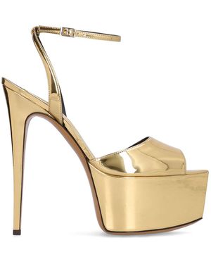 Alexandre Vauthier 150mm Hohe Sandaletten Aus Kunstleder - Mettallic