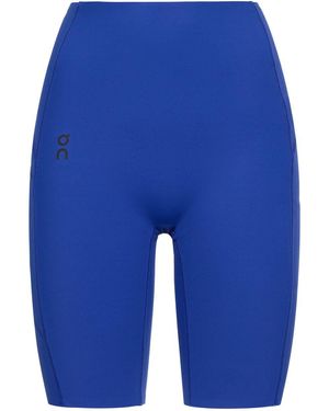 On Shoes Movement Stretch Tech Bike Shorts - Blue