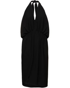 16Arlington Damen Midikleid Aus Krepp „Vides“ - Schwarz