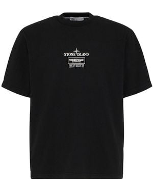 Stone Island Cotton Jersey T-Shirt - Black