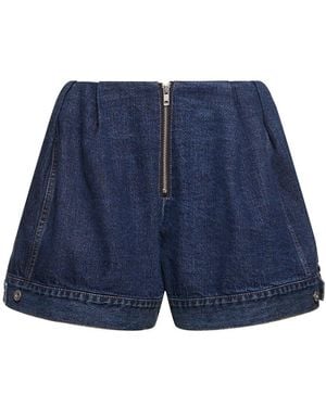 Sacai Denim Shorts - Blue