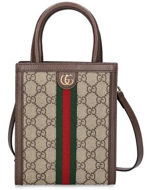 Gucci Super Mini Ophidia Gg キャンバスバッグ - ブラック