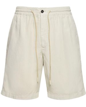 PT Torino Lyocell Blend Jogger Shorts - White