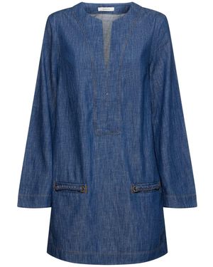 Zimmermann Wylie コットンデニムカフタンドレス - ブルー