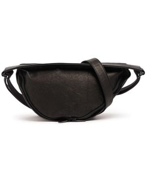 Yohji Yamamoto Herren Gürteltasche Aus Leder - Schwarz
