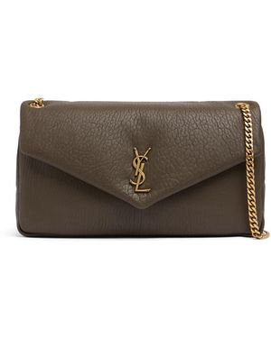 Saint Laurent Large Calypso レザーショルダーバッグ - ブラウン