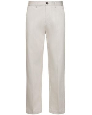 Ami Paris Chinohose Aus Baumwolle - Weiß