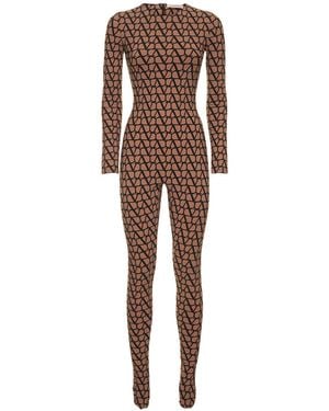 Valentino Technojersey-overall "toile Iconographe" - Mehrfarbig