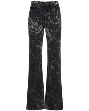ROTATE BIRGER CHRISTENSEN ウォッシュドコットンツイルジーンズ - ブラック