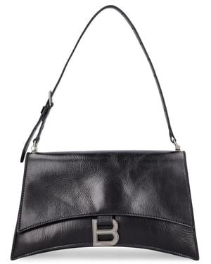 Balenciaga Small Crush Sling レザーショルダーバッグ - ブラック