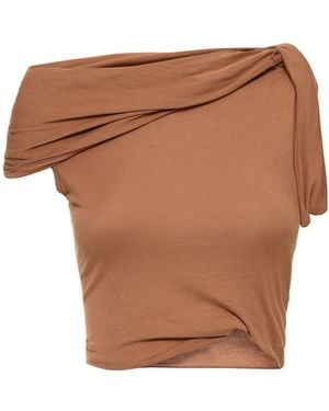 Rick Owens Oberteil Mit Verdrehter Schulter "sienna" - Weiß