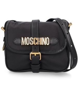 Moschino ナイロンクロスボディバッグ - ブラック