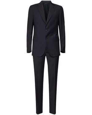 Brioni Trevi ファインウール&モヘアスーツ - ブラック
