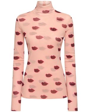 Stella McCartney Lip メッシュトップ - ピンク