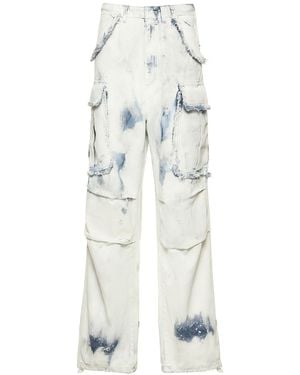DARKPARK Damen Cargohose Aus Baumwolldenim „Vivi“ - Weiß