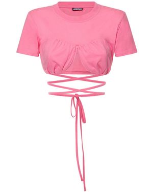 Jacquemus Le Chouchouコレクション Le T-shirt Baci Tシャツ - ピンク