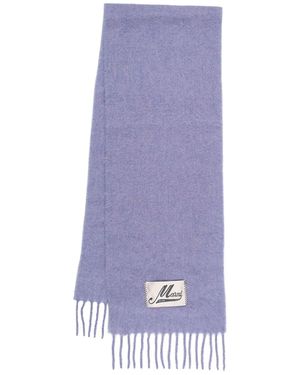 Marni Brushed Alpaca Blend Scarf - Purple