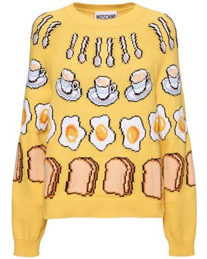 Moschino Pullover Mit Jacquard - Mettallic
