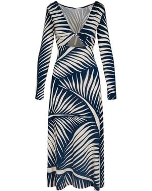 Johanna Ortiz Midikleid Aus Jersey Mit Druck - Mehrfarbig