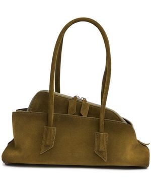 The Attico Small La Passeggiata Suede Bag - グリーン