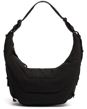 Lemaire Herren Medium Game Soft Nylon Bag - Schwarz