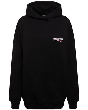 Balenciaga コットンフーディー - ブラック
