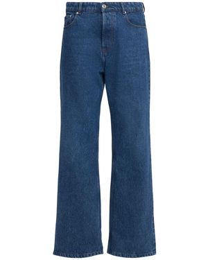 Ami Paris オーバーサイズコットンデニムジーンズ - ブルー