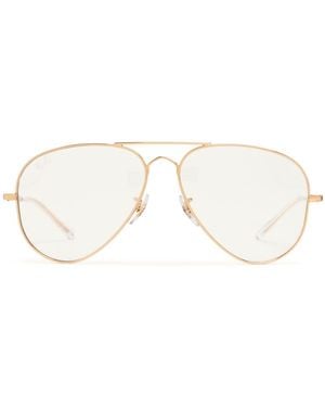 Ray-Ban Transparente Sonnenbrille Aus Metall "3825" - Natur