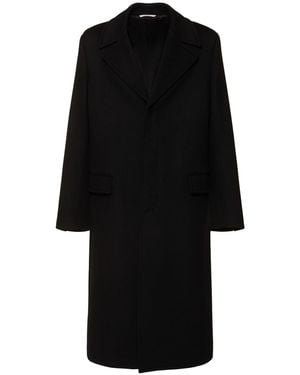 Valentino Mantel Aus Wolle Und Kaschmir - Schwarz