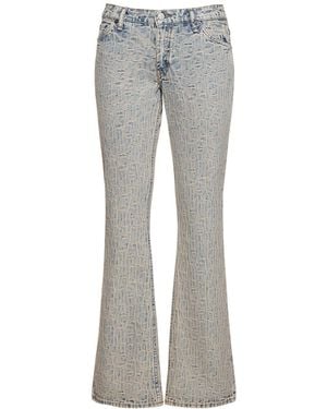 Acne Studios 2005 ローライズデニムストレートジーンズ - グレー