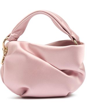 Jimmy Choo Bonny サテントップハンドルバッグ - ピンク