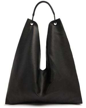 The Row Damen Tote Aus Weichem Leder „Bindle Three“ - Schwarz