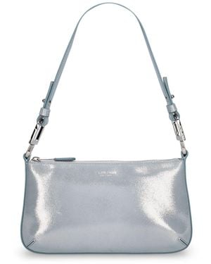 Giorgio Armani レザーショルダーバッグ - グレー