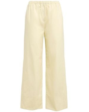 TOTEME Twisted Seam Organic Cotton Boxer Pants - Natural