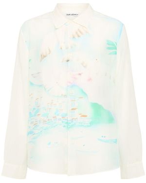 Our Legacy Herren Hemd „Adorn“ - Blau