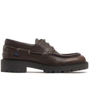 Burberry Raft Boat Leather Loafers - Brown