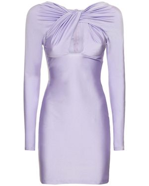 Coperni Minikleid Aus Stretch-jersey - Lila