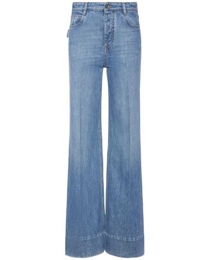 bottega ヴィンテージ ミディアム インディゴ ワイドレッグデニム