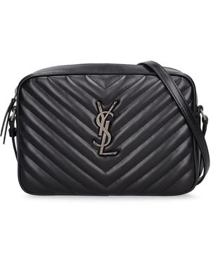 Saint Laurent Lou Monogram レザーバッグ - ブラック
