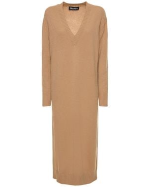 Max Mara Lvr Exclusive ウールニットドレス - ナチュラル