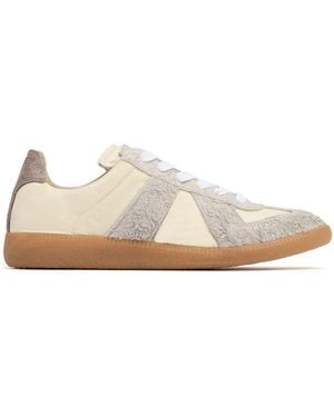 Maison Margiela Replica レザー&スエードスニーカー 20mm - ホワイト